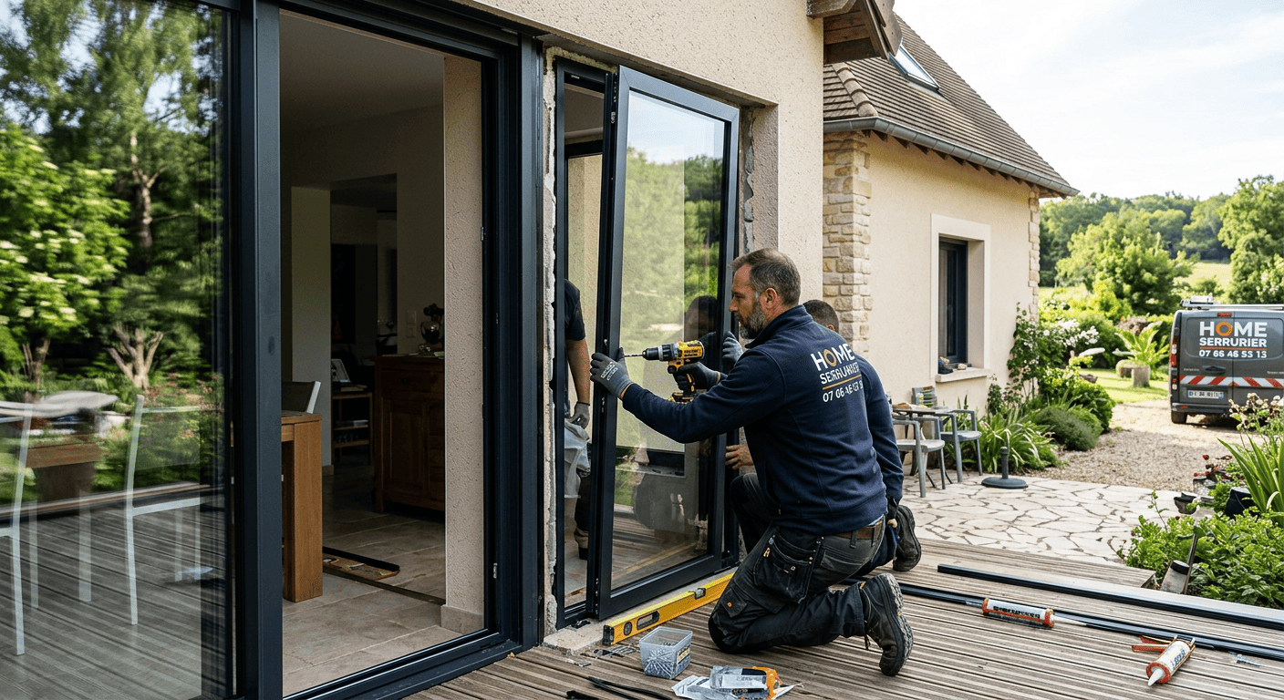 pose baie vitrée Toul