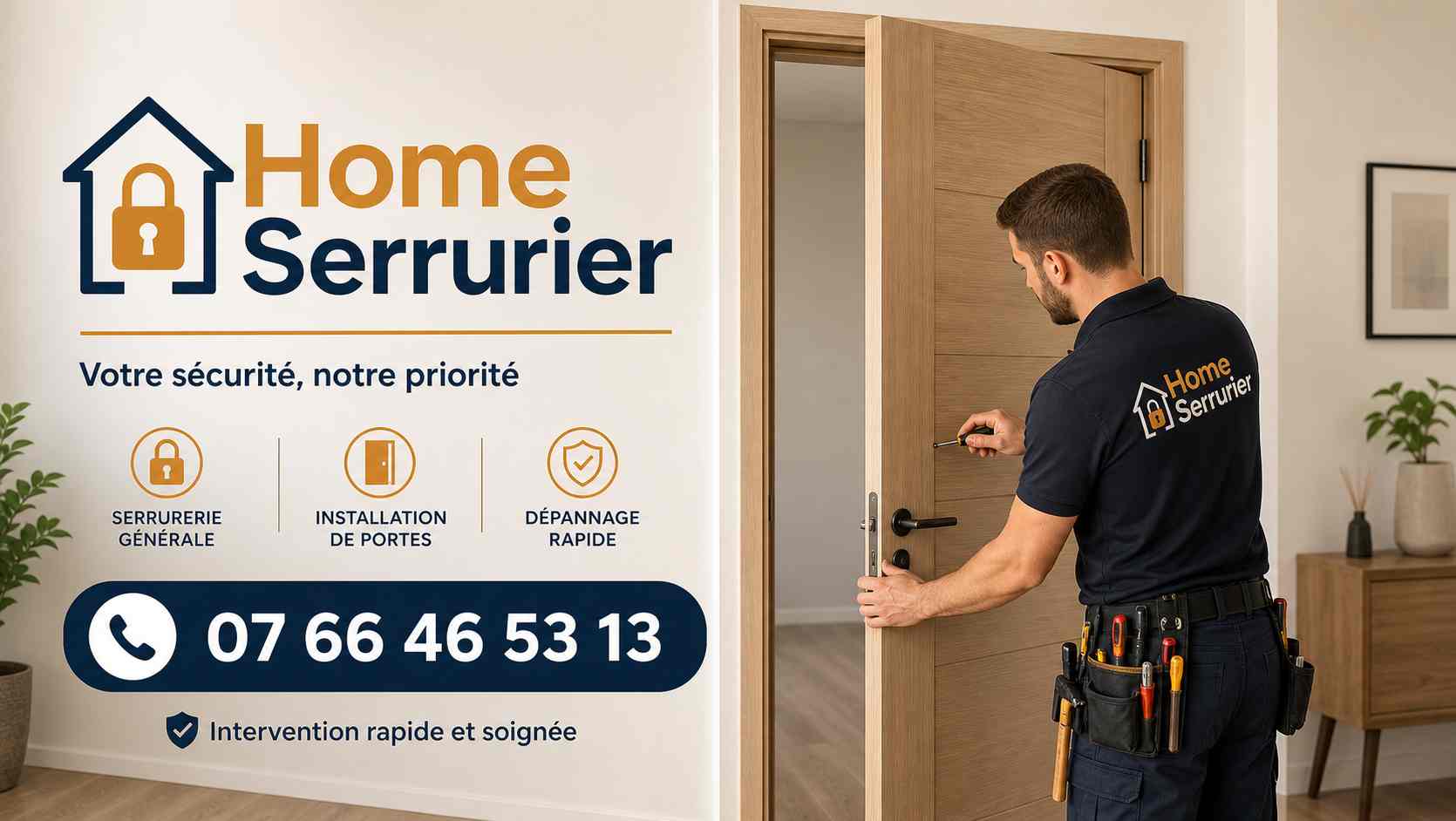 Pose de porte intérieure à Écrouves