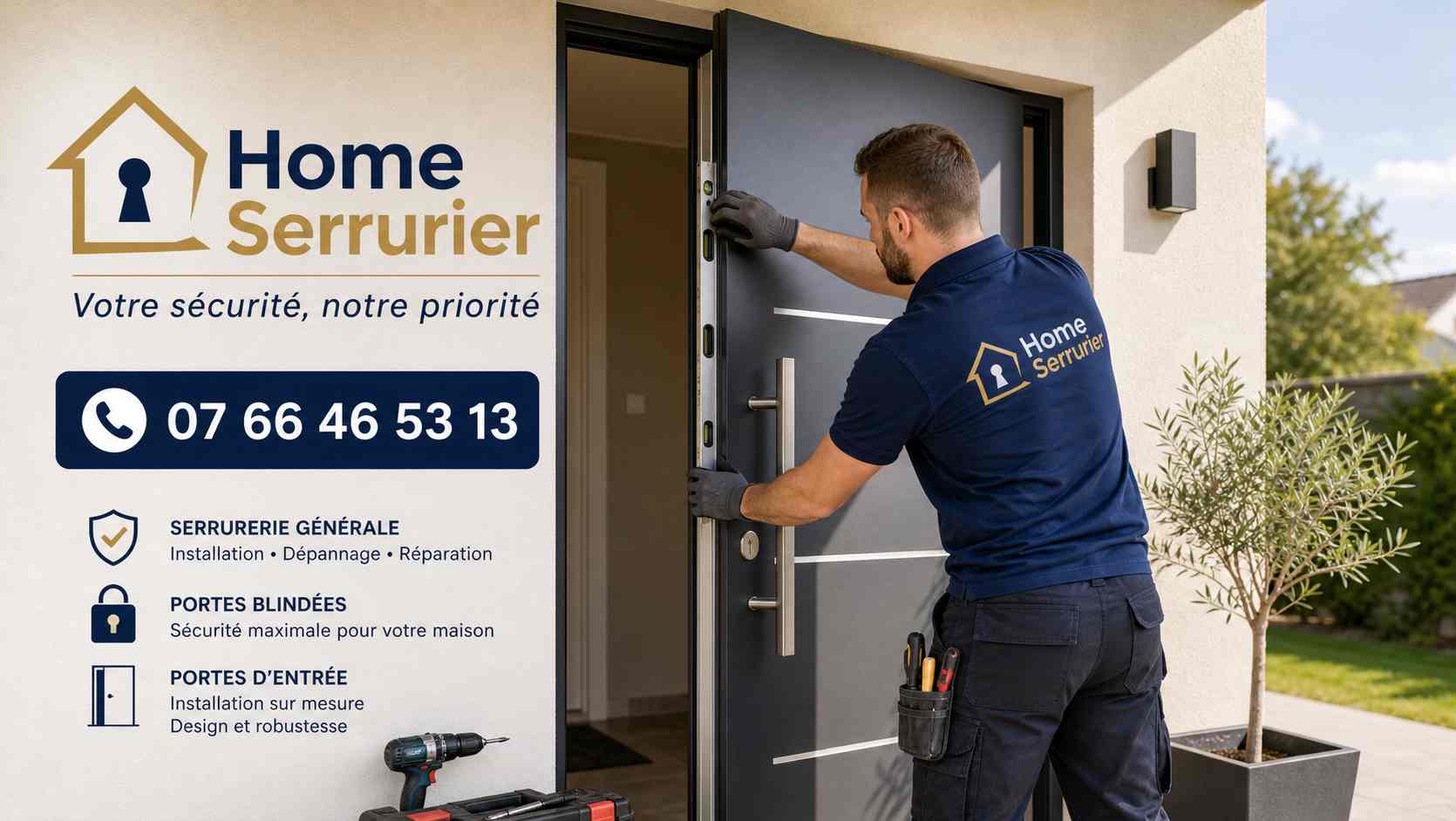 Poseur de porte à Écrouves